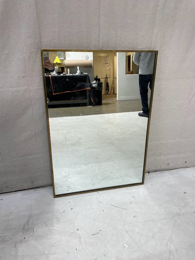 VTG BRASS WALL MIRROR