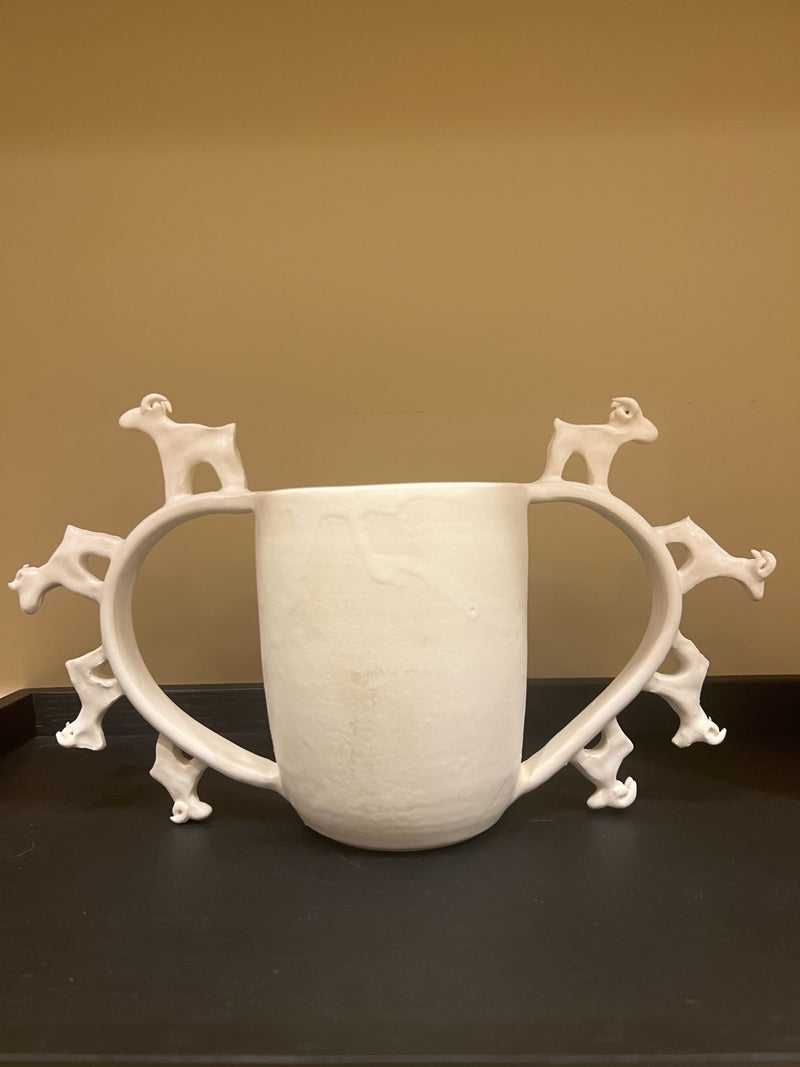 BEASTS -VASE: HERD OF GOATS