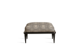 Metal Spindle Back Ottoman
