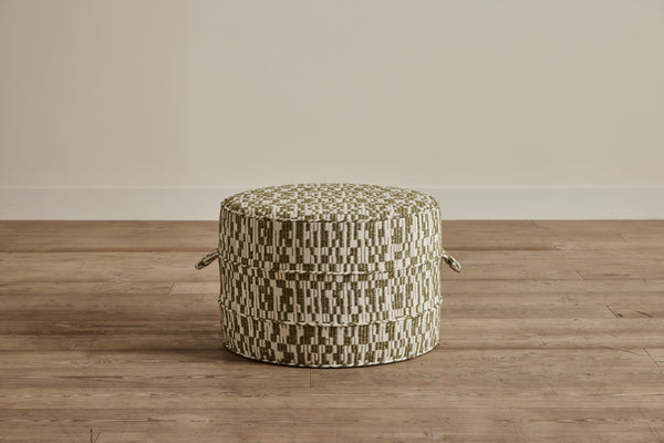 Nickey Kehoe 24" Round Hassock - In Stock