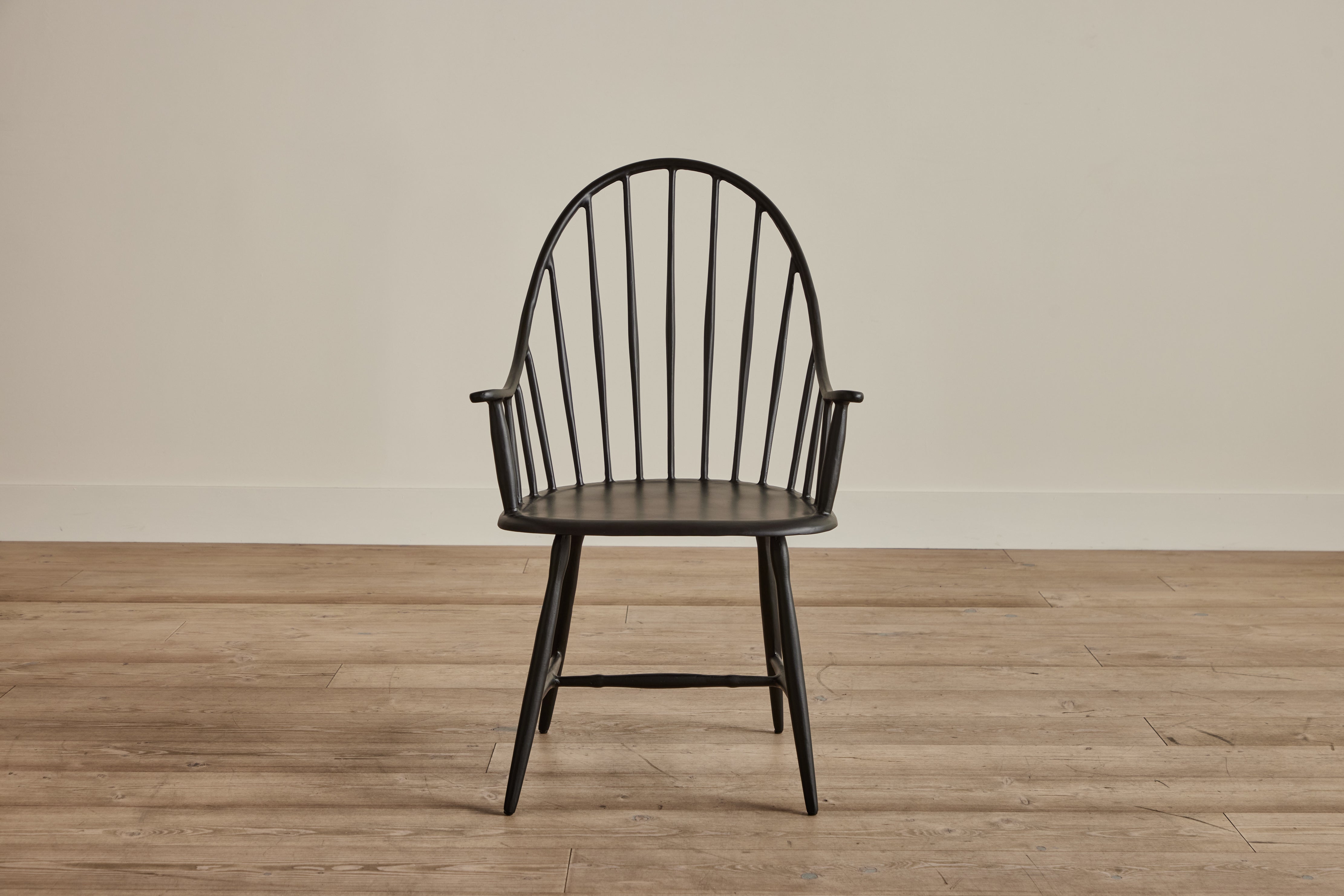 Metal Windsor Chair, Black - In Stock