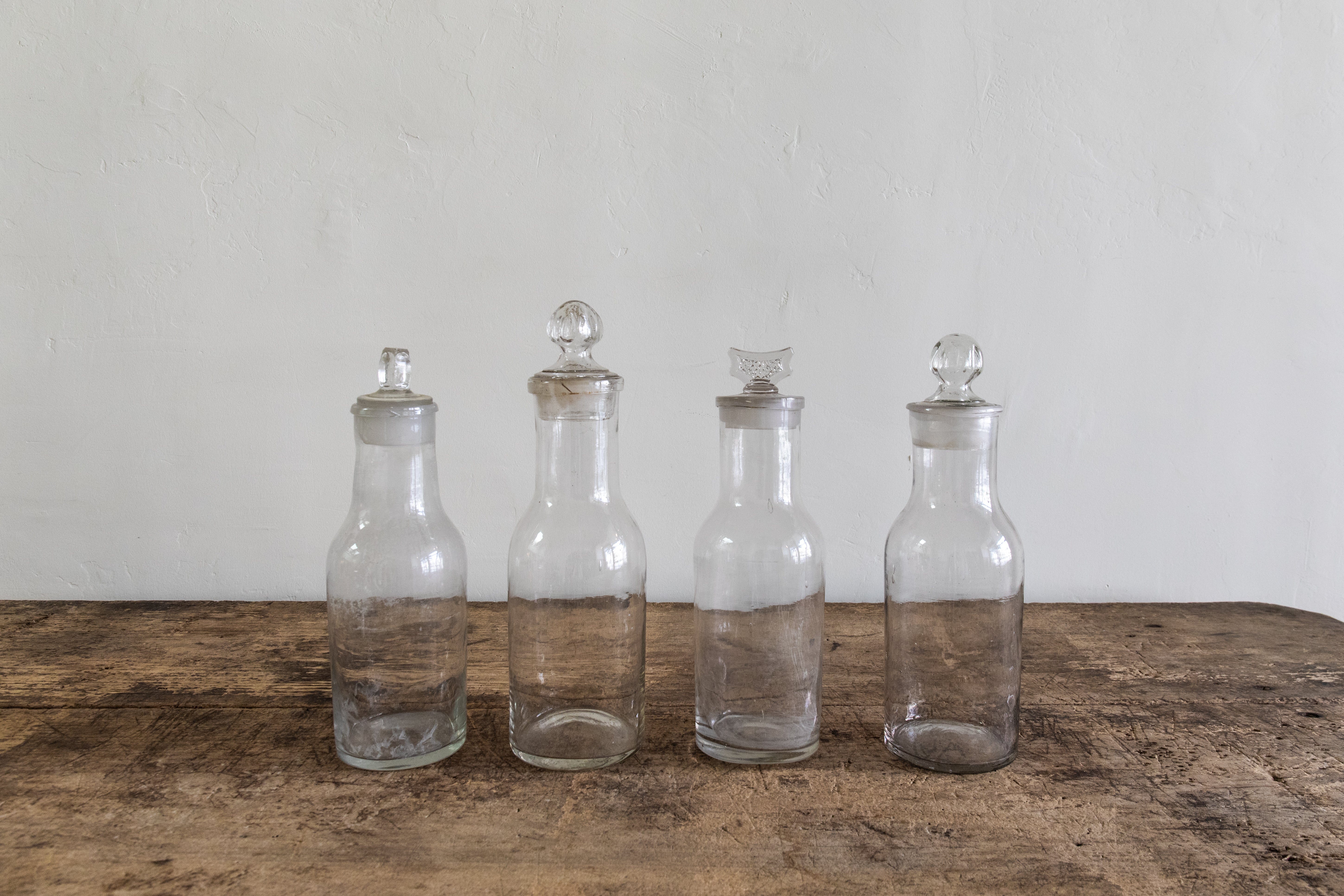 Set of 4 French Apothecary Jars