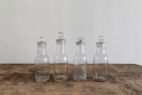 Set of 4 French Apothecary Jars