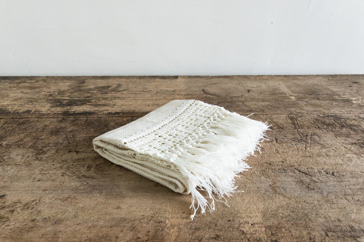 Isabella White Bath Towel