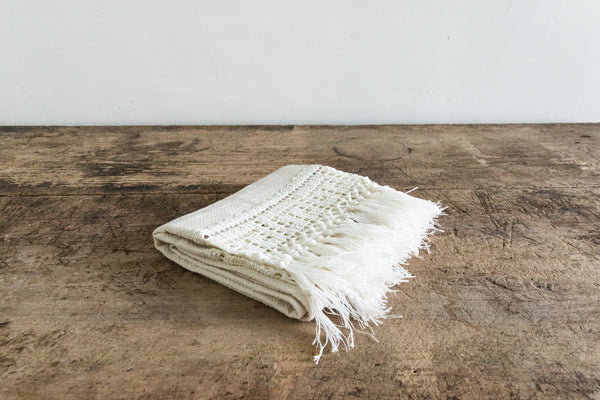 Isabella White Bath Towel