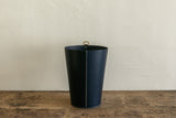 Leather Bin in Navy