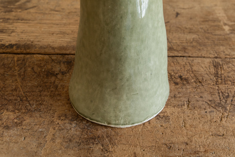 Atelier MVM, Ceramic Mushroom Lamp In Celadon Spotted