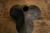 Large Tripod Vessel, Black Volcanic Glaze