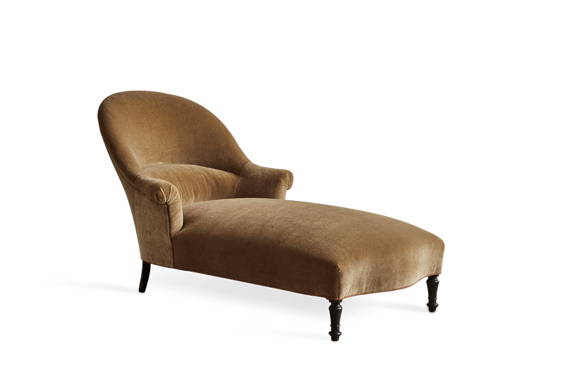 Napoleon III Velvet Chaise