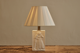 Box Pleated Paper Lampshade, 12"