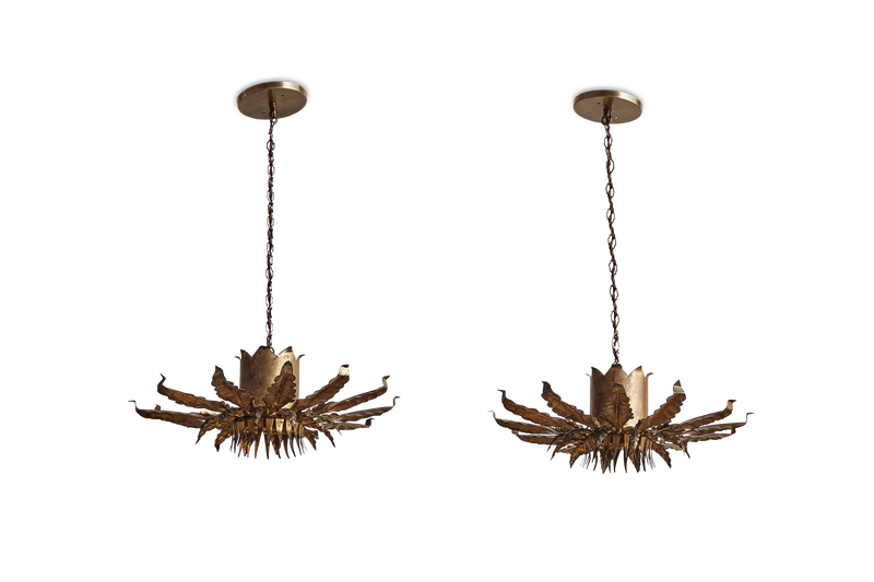 Brass Flower Pendant