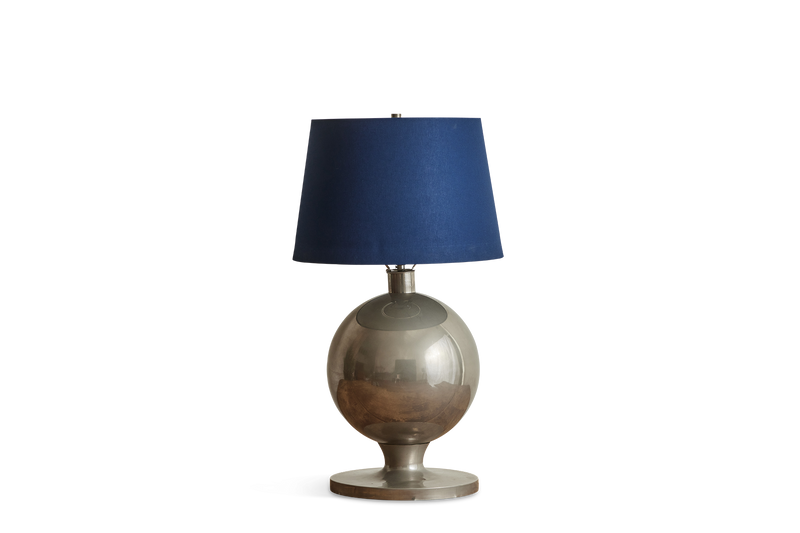 Silver Globe Table Lamp