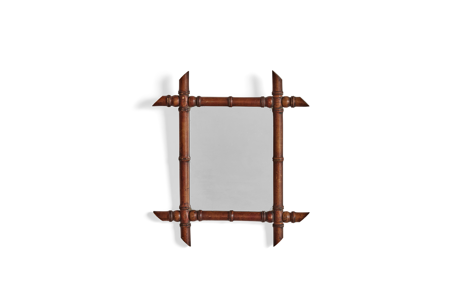 French Bamboo Mirror