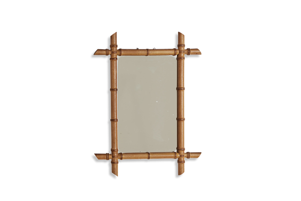 Faux Bamboo Mirror 18" x 24"