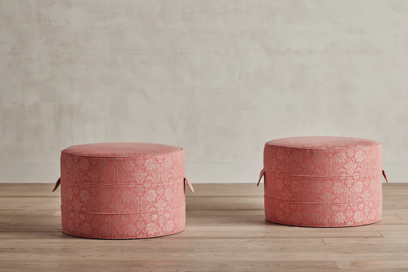 Nickey Kehoe 24" Round Hassock - In Stock