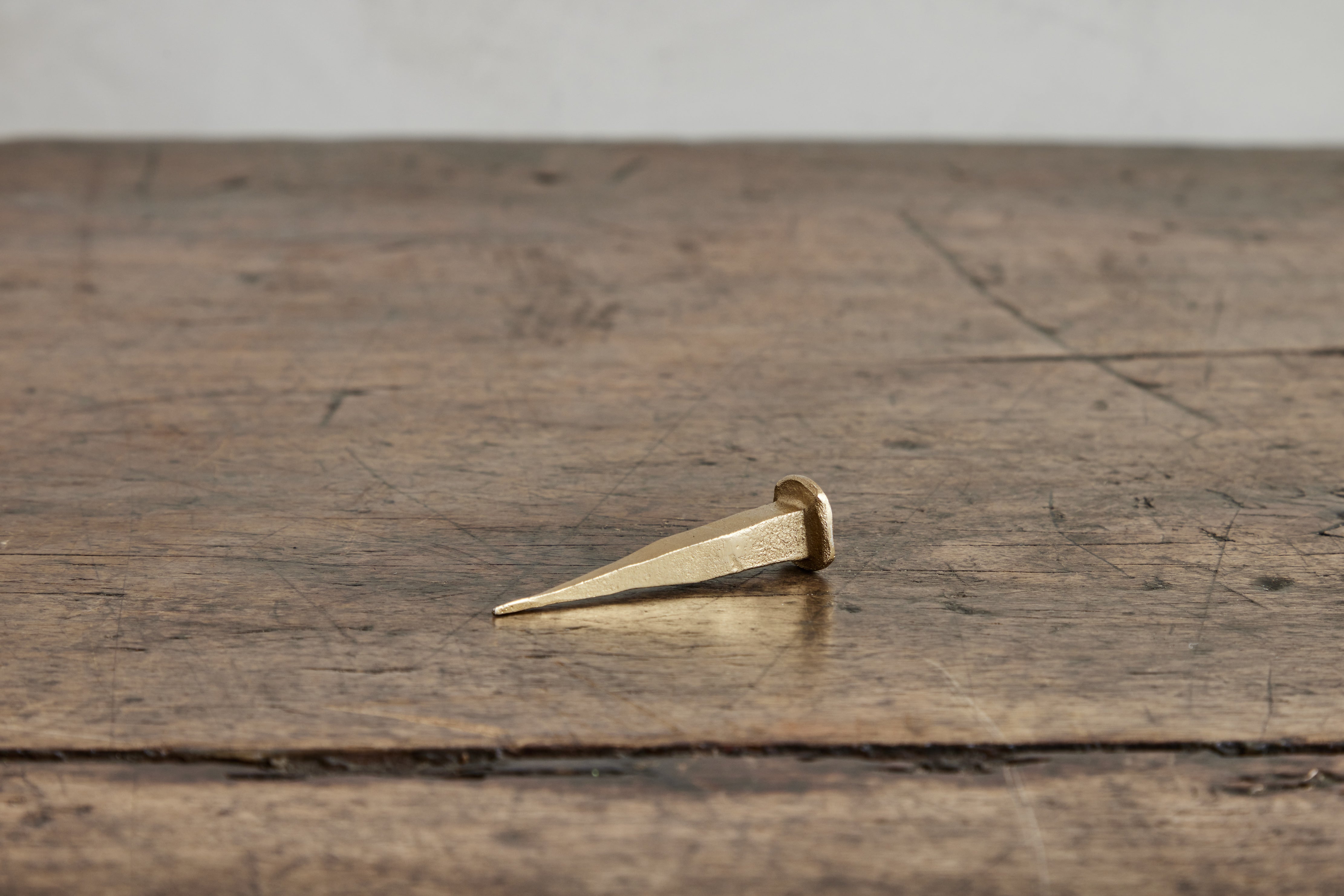 Forged Iron Nail, Brass