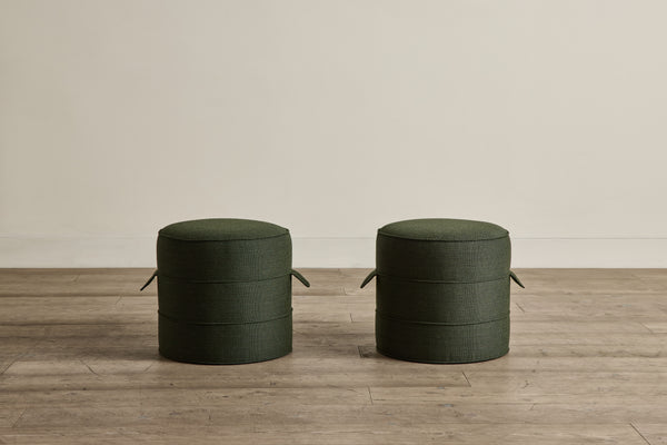 Outdoor Round Hassock, 17"