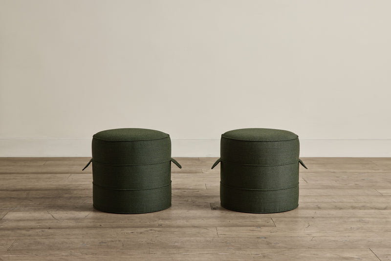 Outdoor Round Hassock, 17"