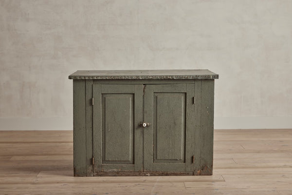 Gray Zinc Top Cabinet