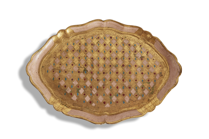 Large Gold Florentine Tray