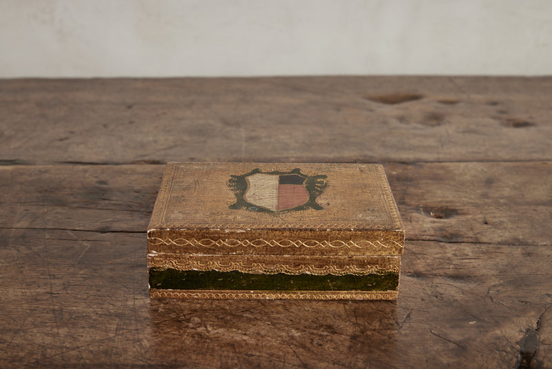 Florentine Carved Wood Box
