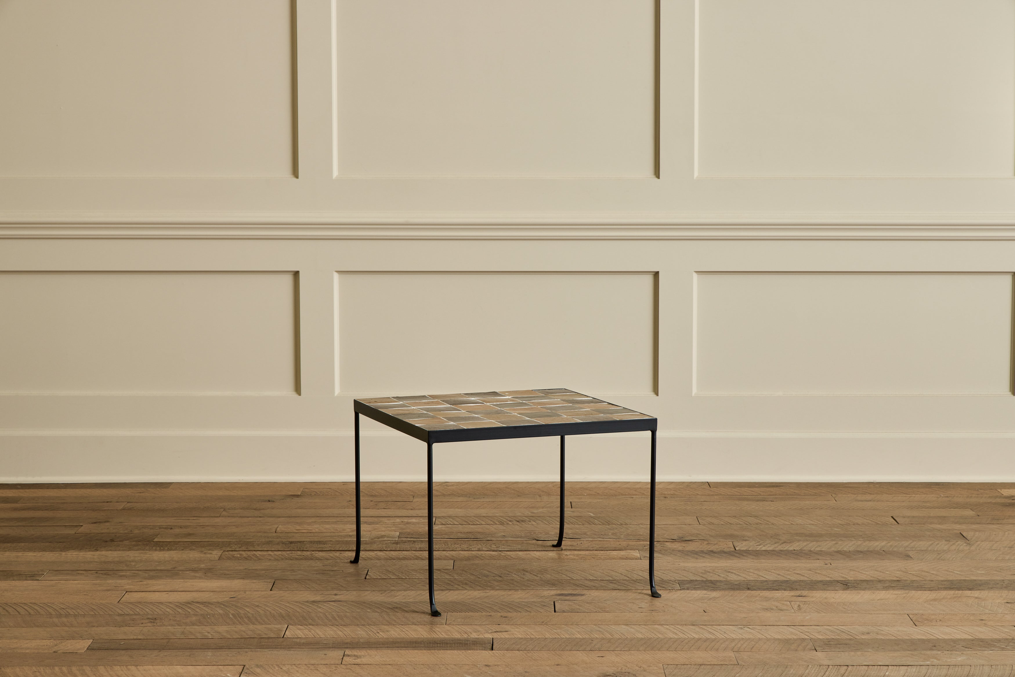 Burnt Sugar & Amber Tile Side Table