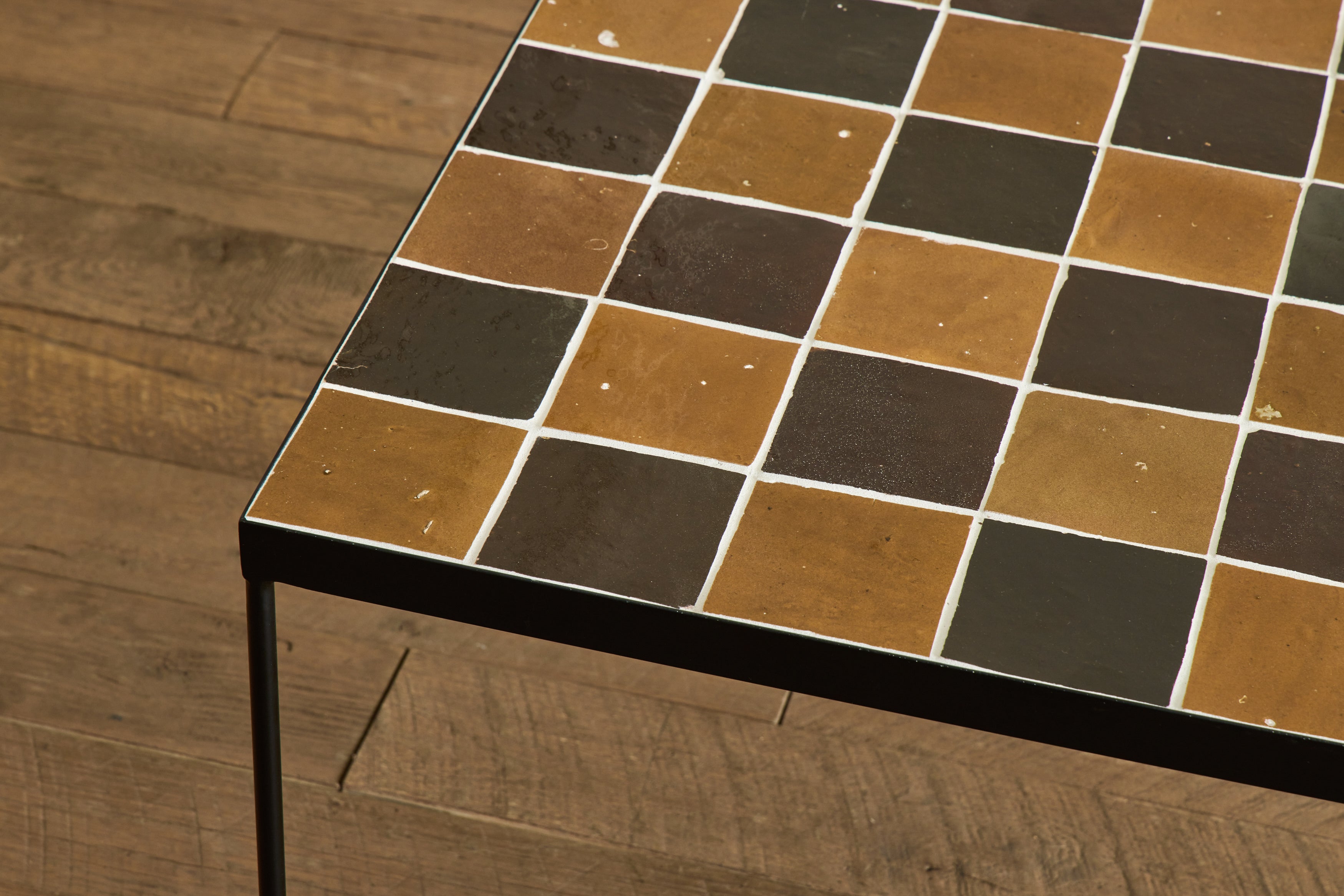 Burnt Sugar & Amber Tile Side Table