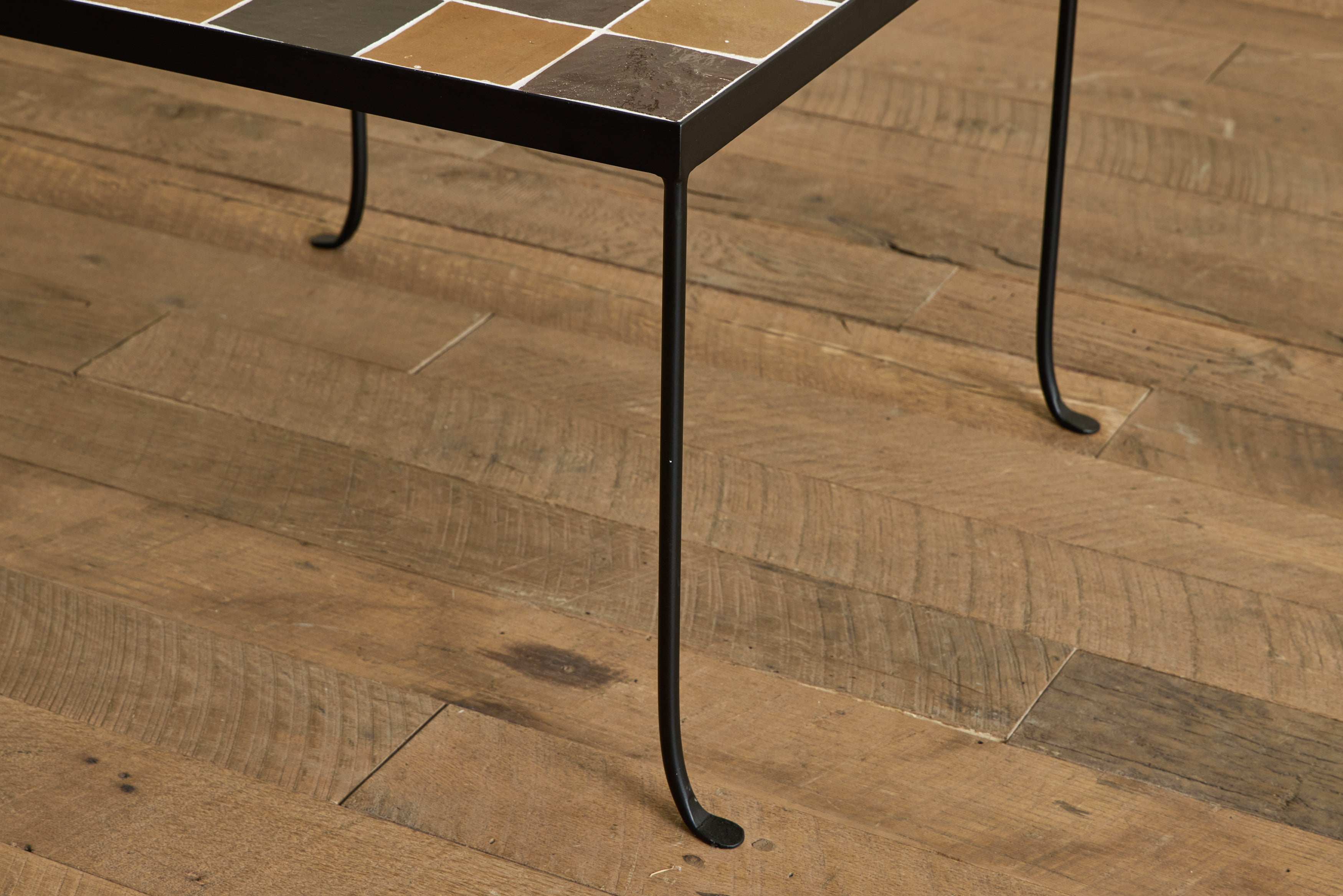 Burnt Sugar & Amber Tile Side Table