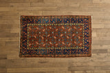 Blue & Red Persian Floral Rug 4’1 X 7’
