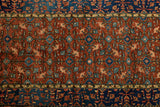 Blue & Red Persian Floral Rug 4’1 X 7’