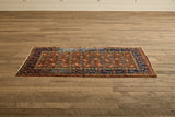 Blue & Red Persian Floral Rug 4’1 X 7’