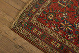 Red Floral Bidjar Rug 4'3 x 6'3
