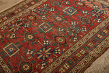 Red Floral Bidjar Rug 4'3 x 6'3