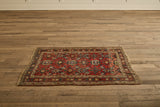 Red Floral Bidjar Rug 4'3 x 6'3