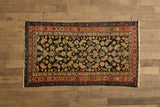 Navy Persian Kurdish Rug 3'6 x 6'2