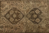 Brown Persian Shiraz Rug 3'9 x 5'1