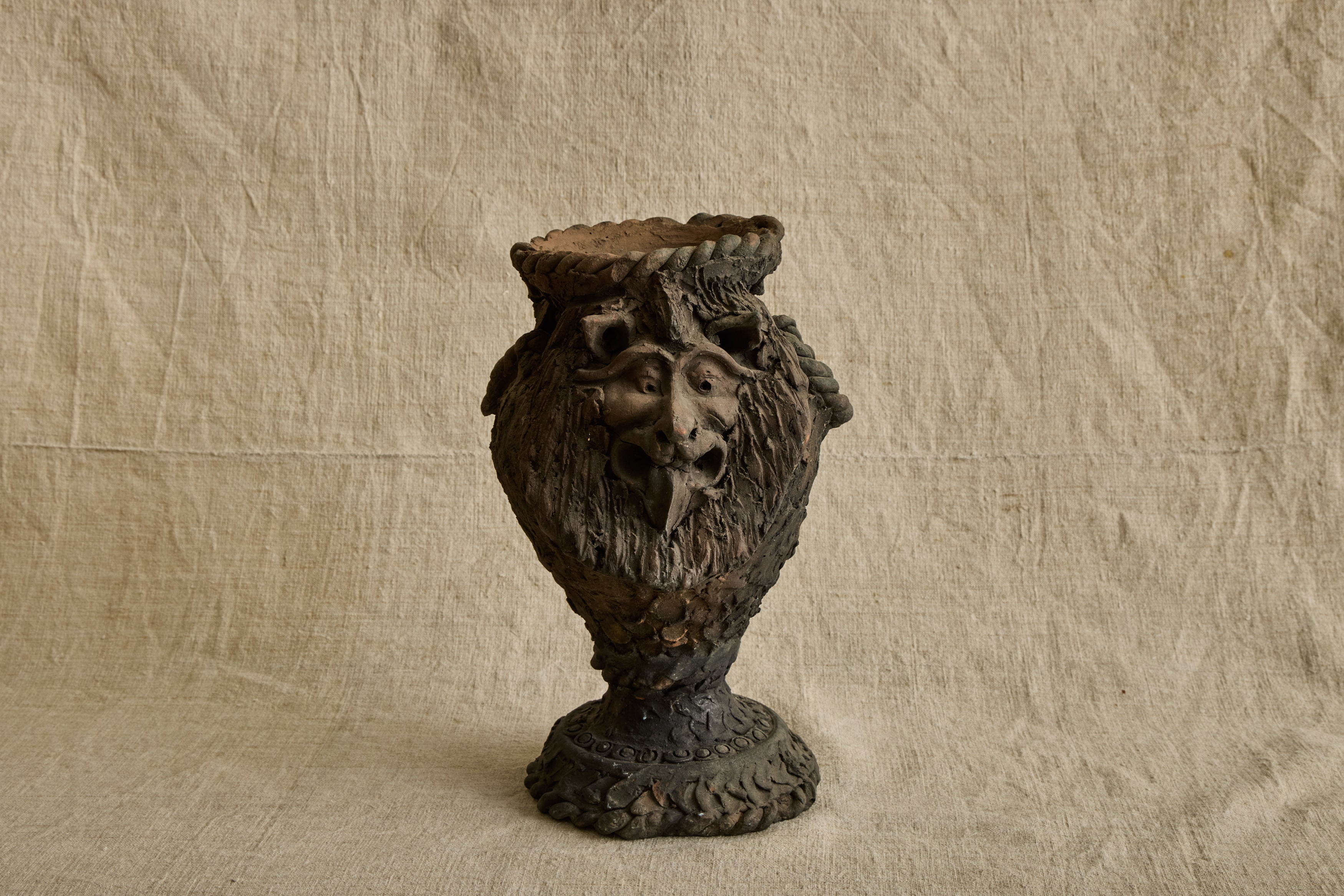 Ceramic Lion Vase