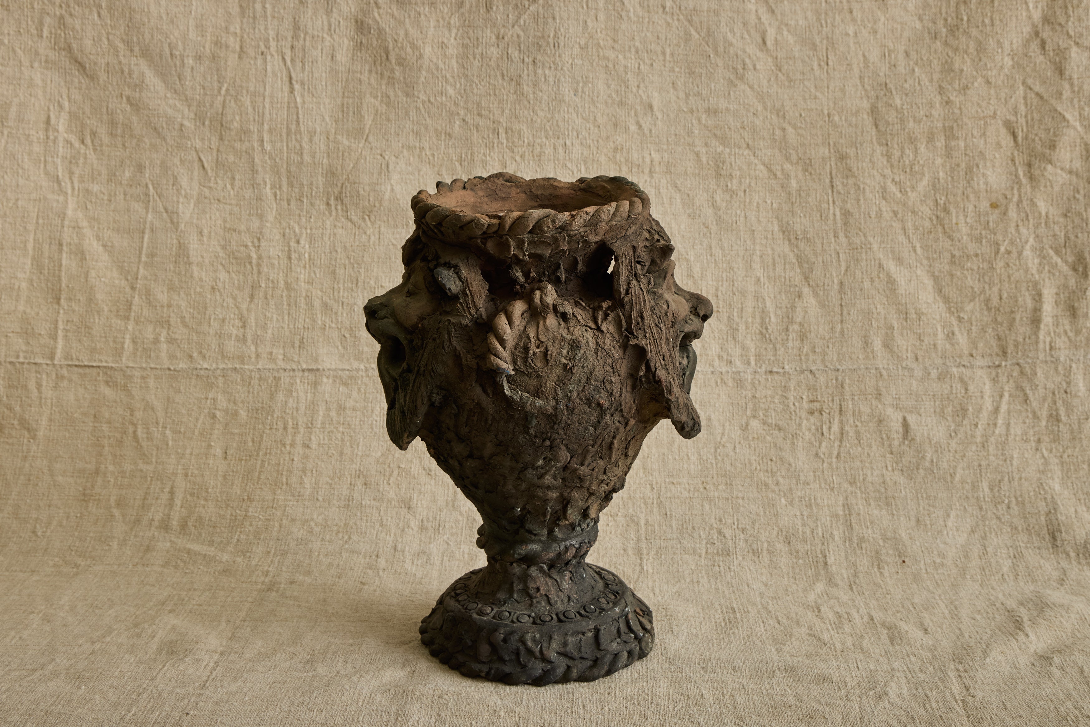 Ceramic Lion Vase