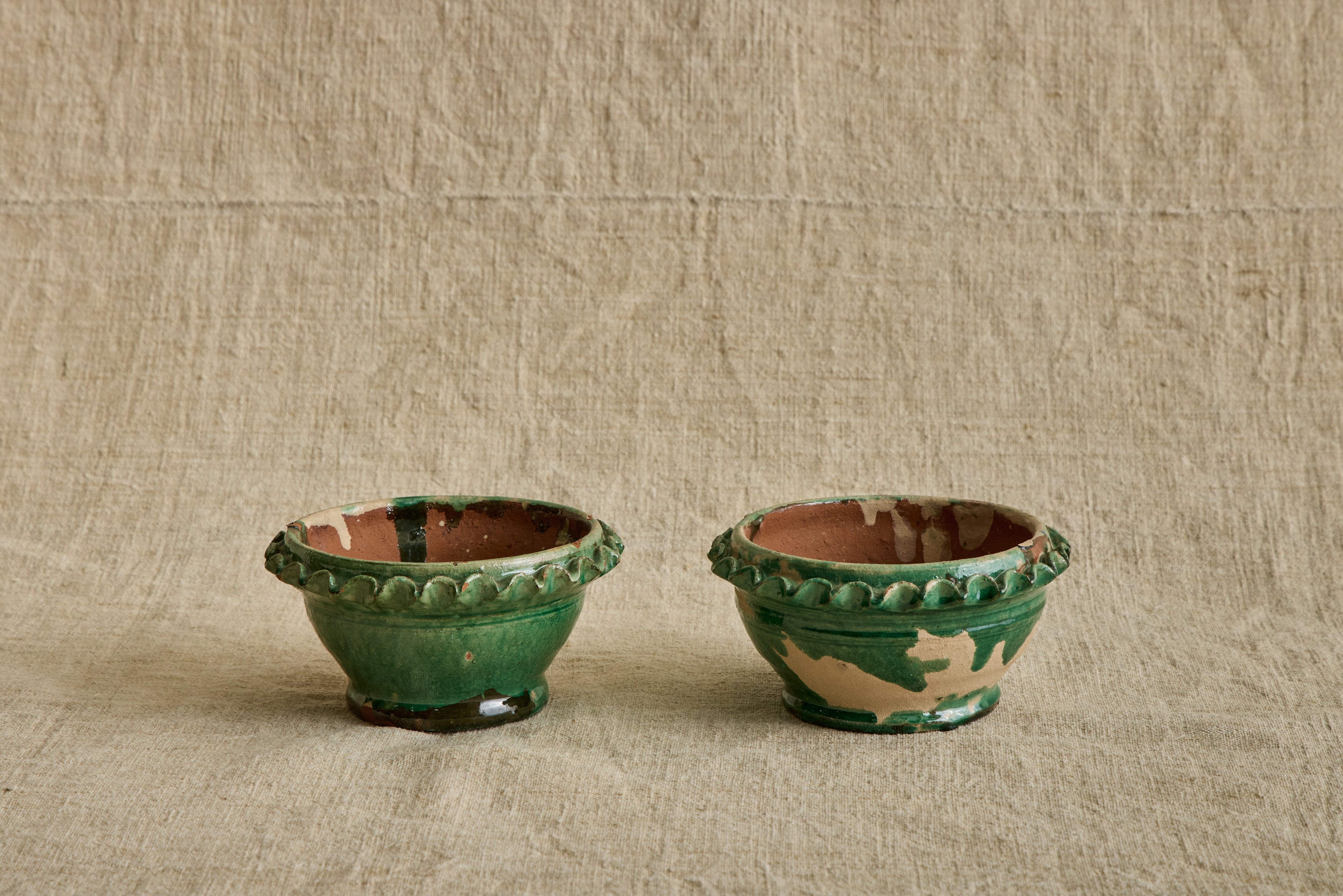 Green Shallow Garden Pot