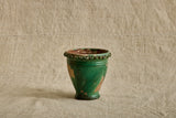 Green Scalloped Garden Pot