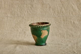 Green Scalloped Garden Pot