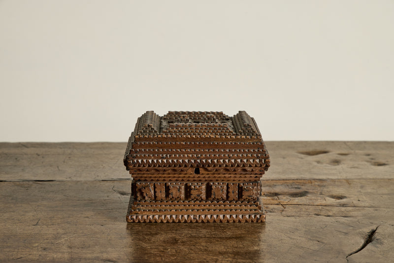 Small Tramp Art Jewelry Box