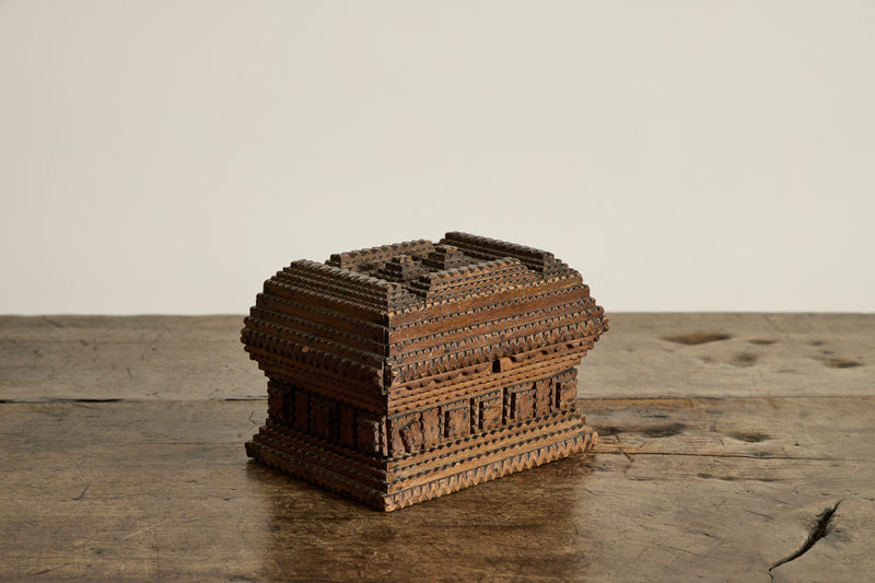 Small Tramp Art Jewelry Box