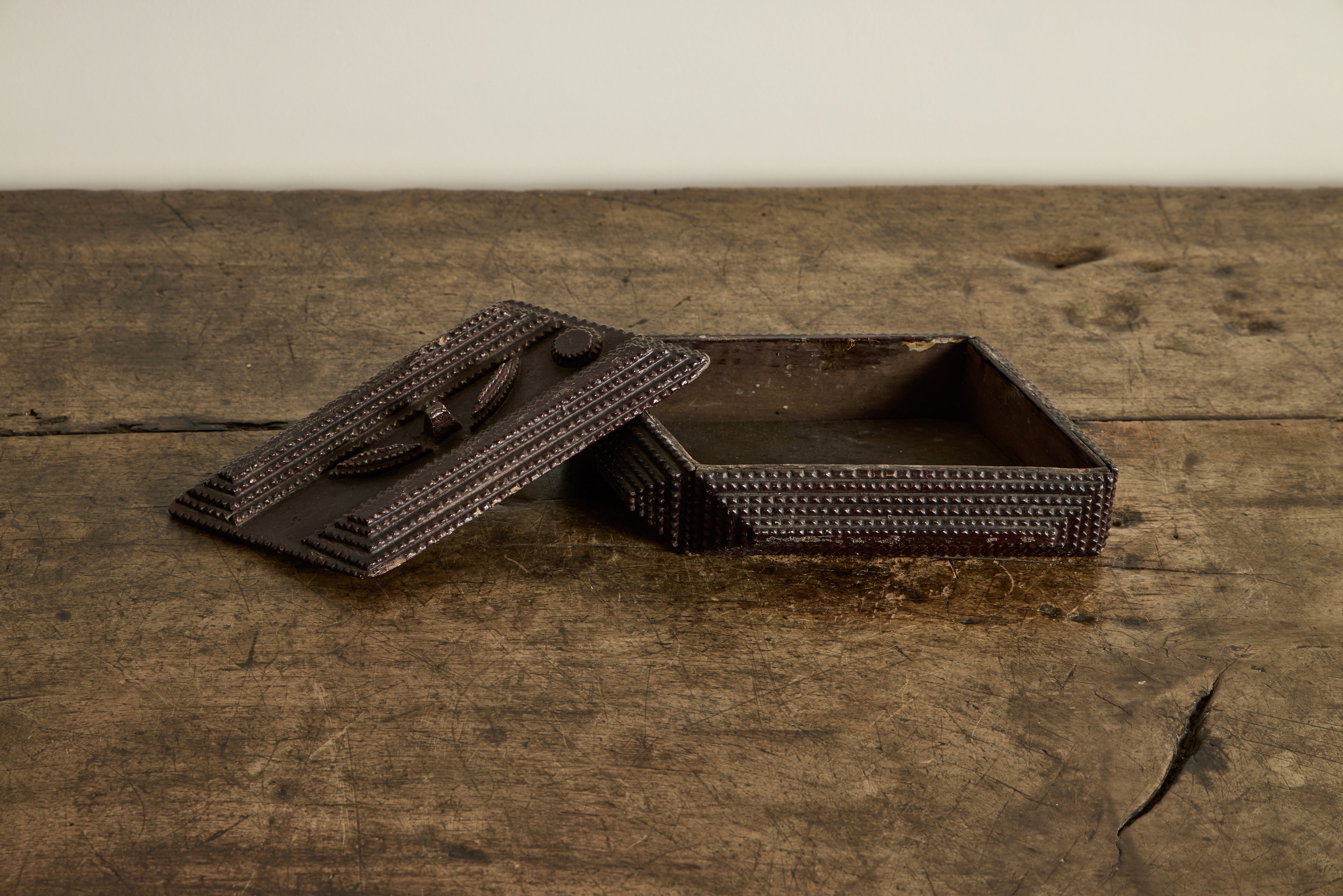 19th Century Tramp Art Box