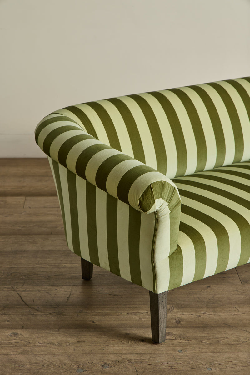 Camelot Stripe Velvet in Juniper