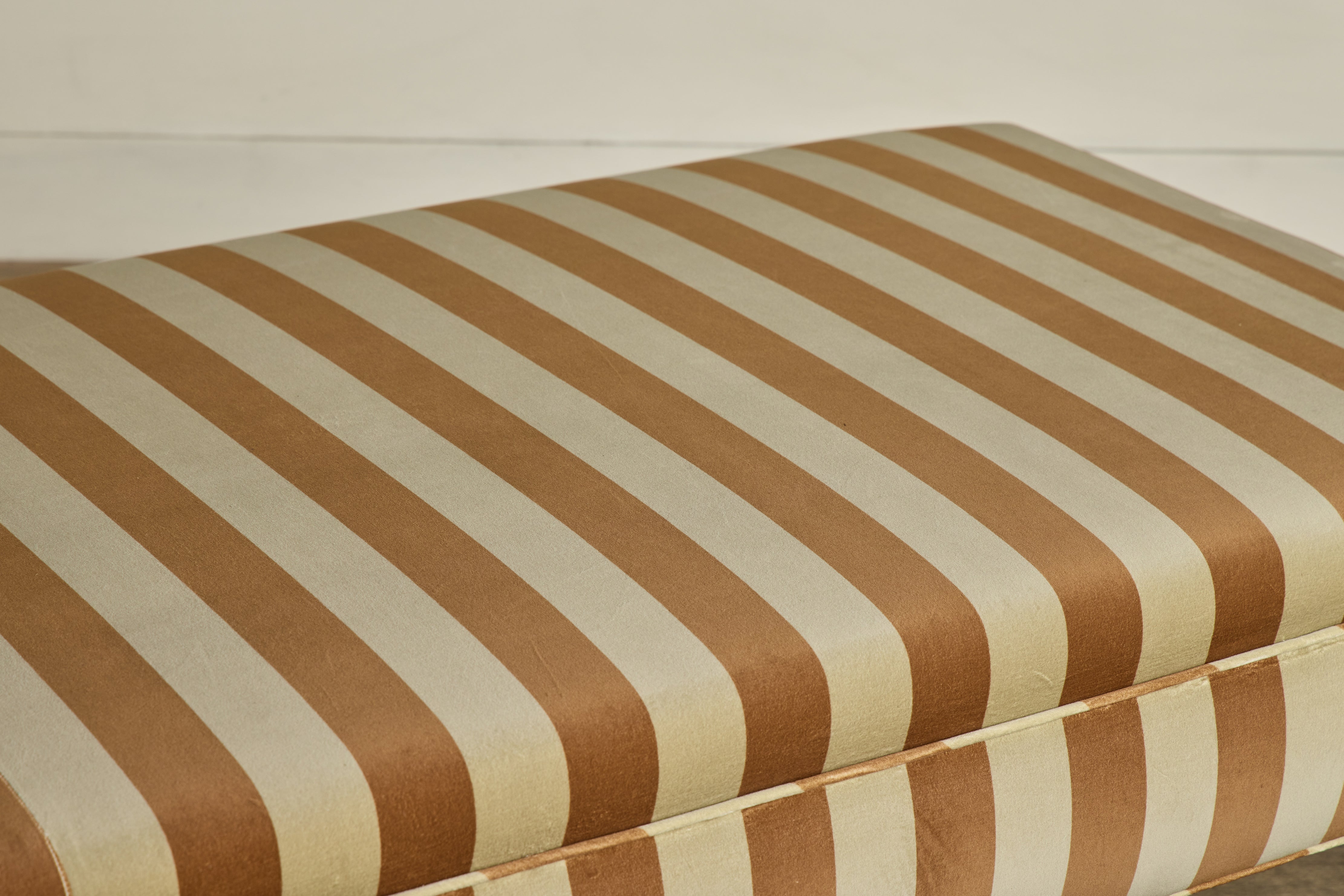 Camelot Stripe Velvet in Ginger