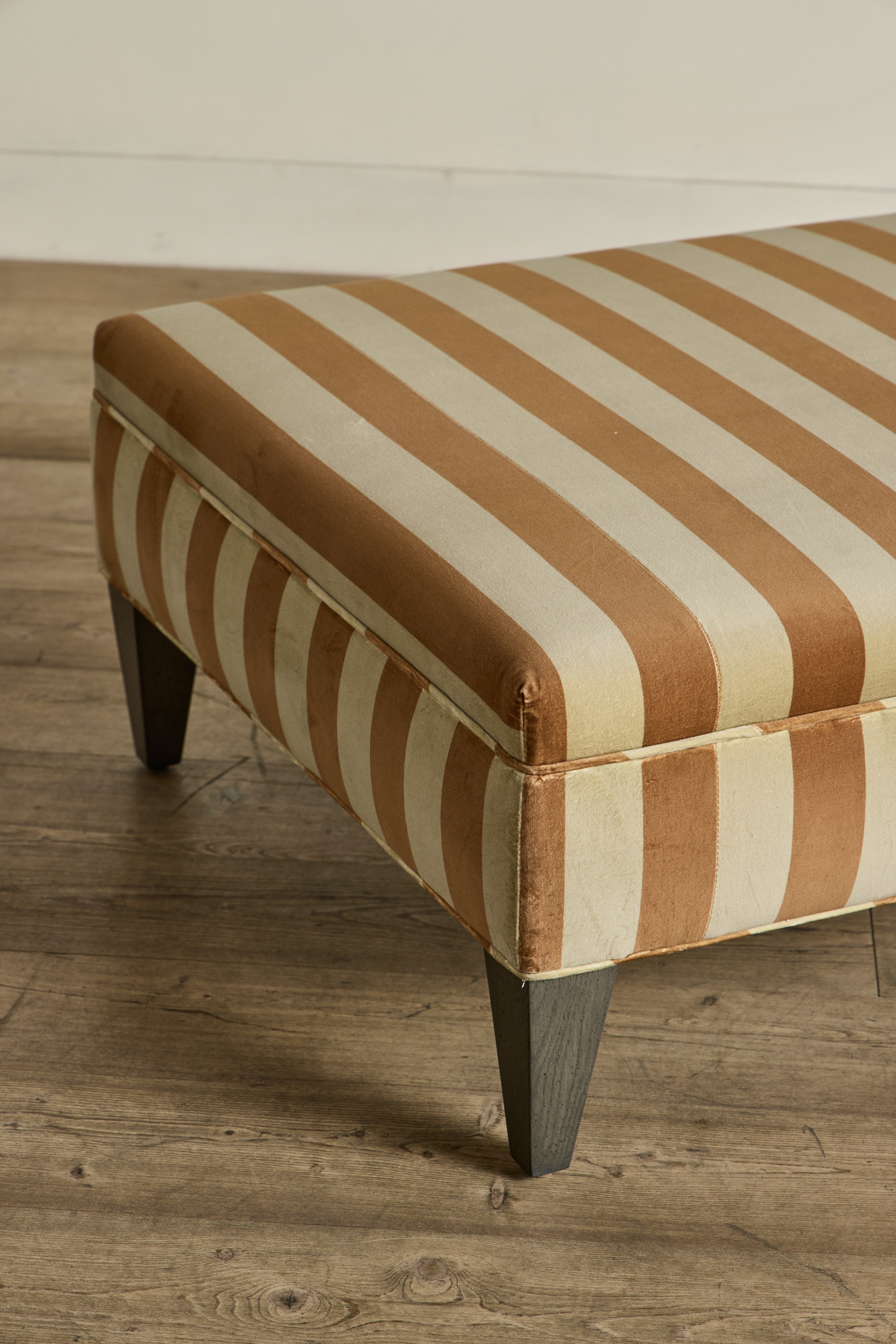 Camelot Stripe Velvet in Ginger