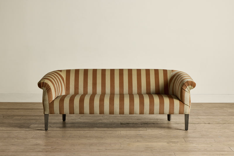 Camelot Stripe Velvet in Ginger