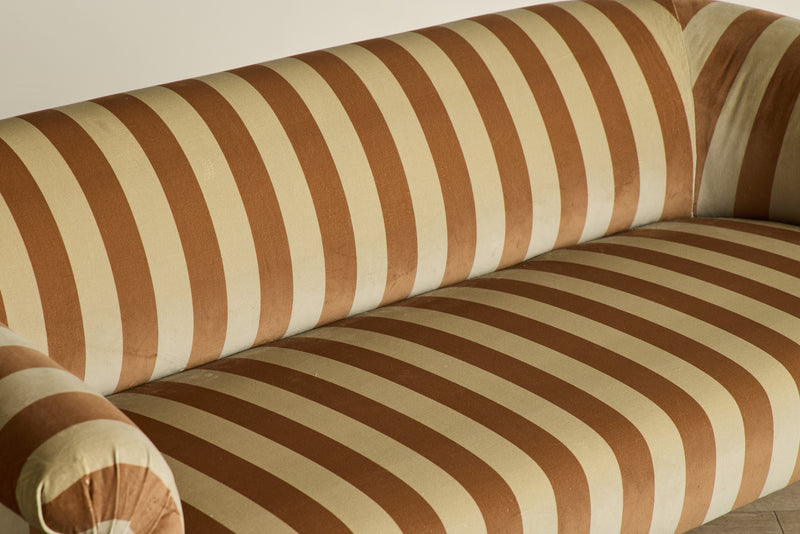 Camelot Stripe Velvet in Ginger