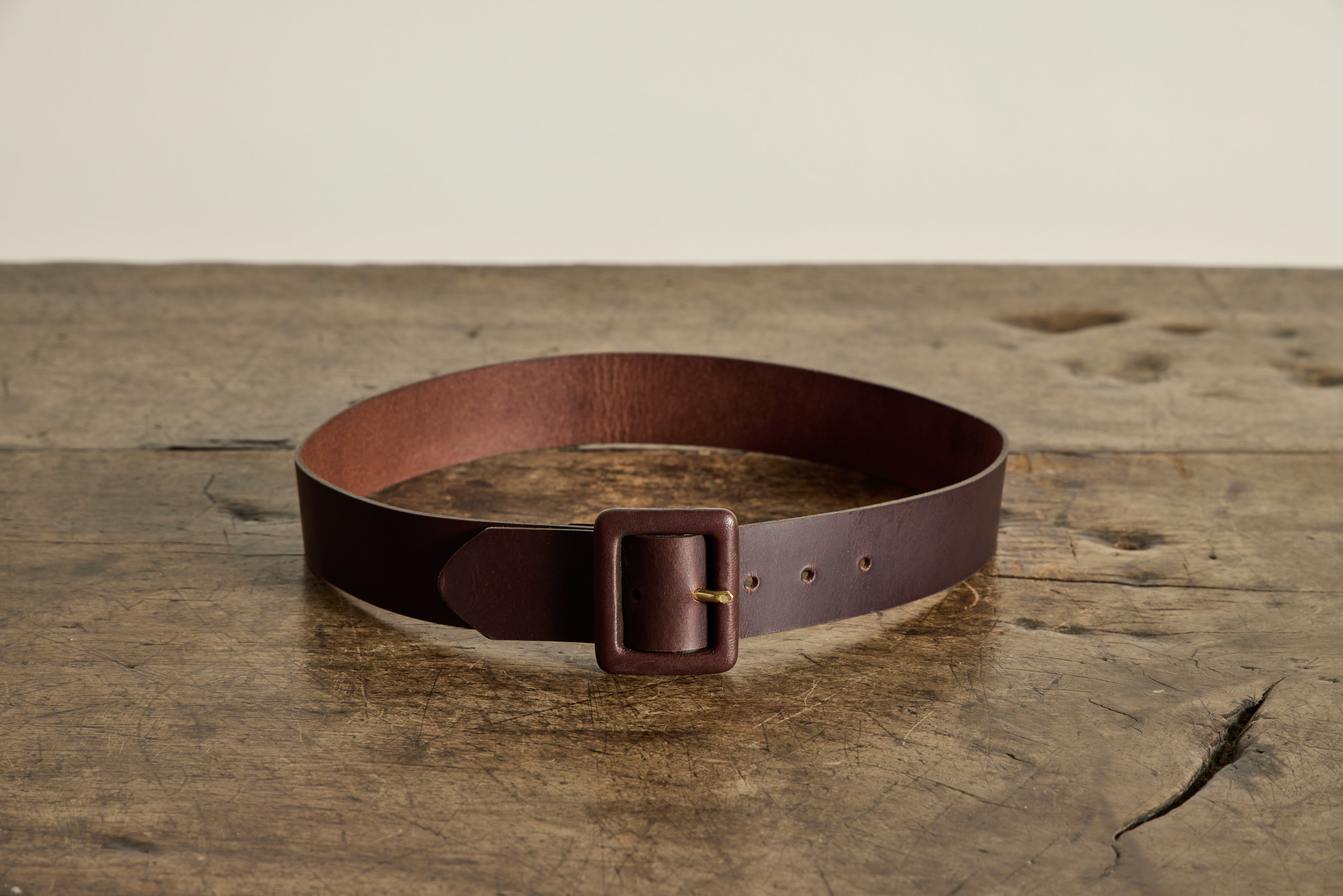 Leather Belt in Espresso